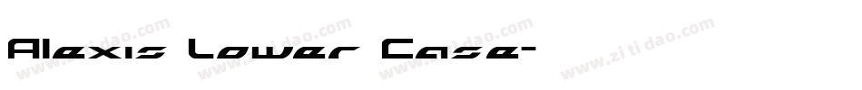 Alexis Lower Case字体转换